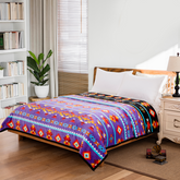 Queen Silk Touch Blanket 2 Ply 7 Lakes Collection